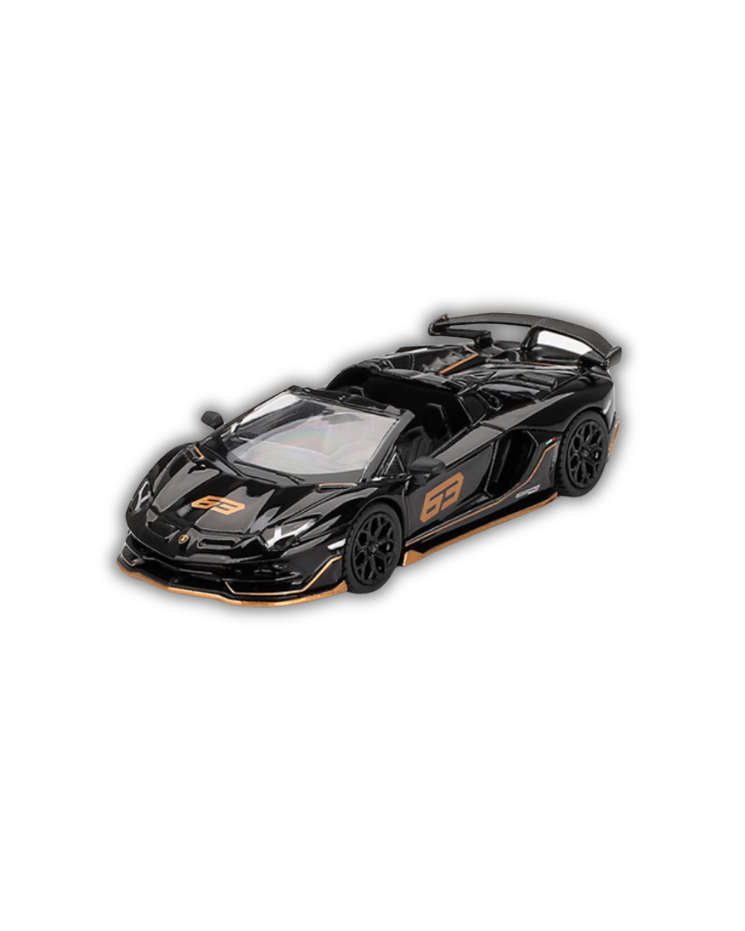 Mini GT - Lamborghini Aventador SVJ 63 Roadster Nero Aldebaran