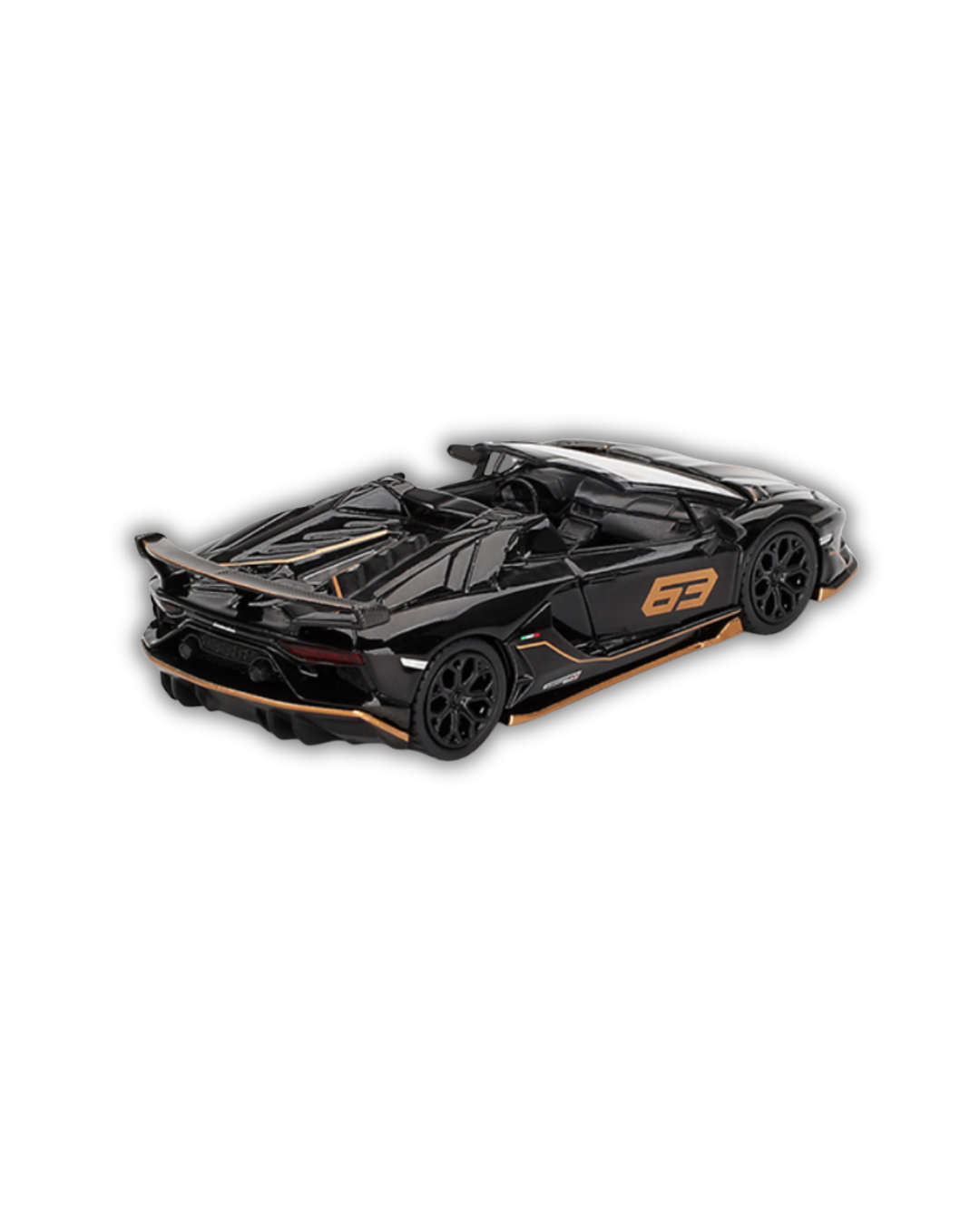 Mini GT - Lamborghini Aventador SVJ 63 Roadster Nero Aldebaran