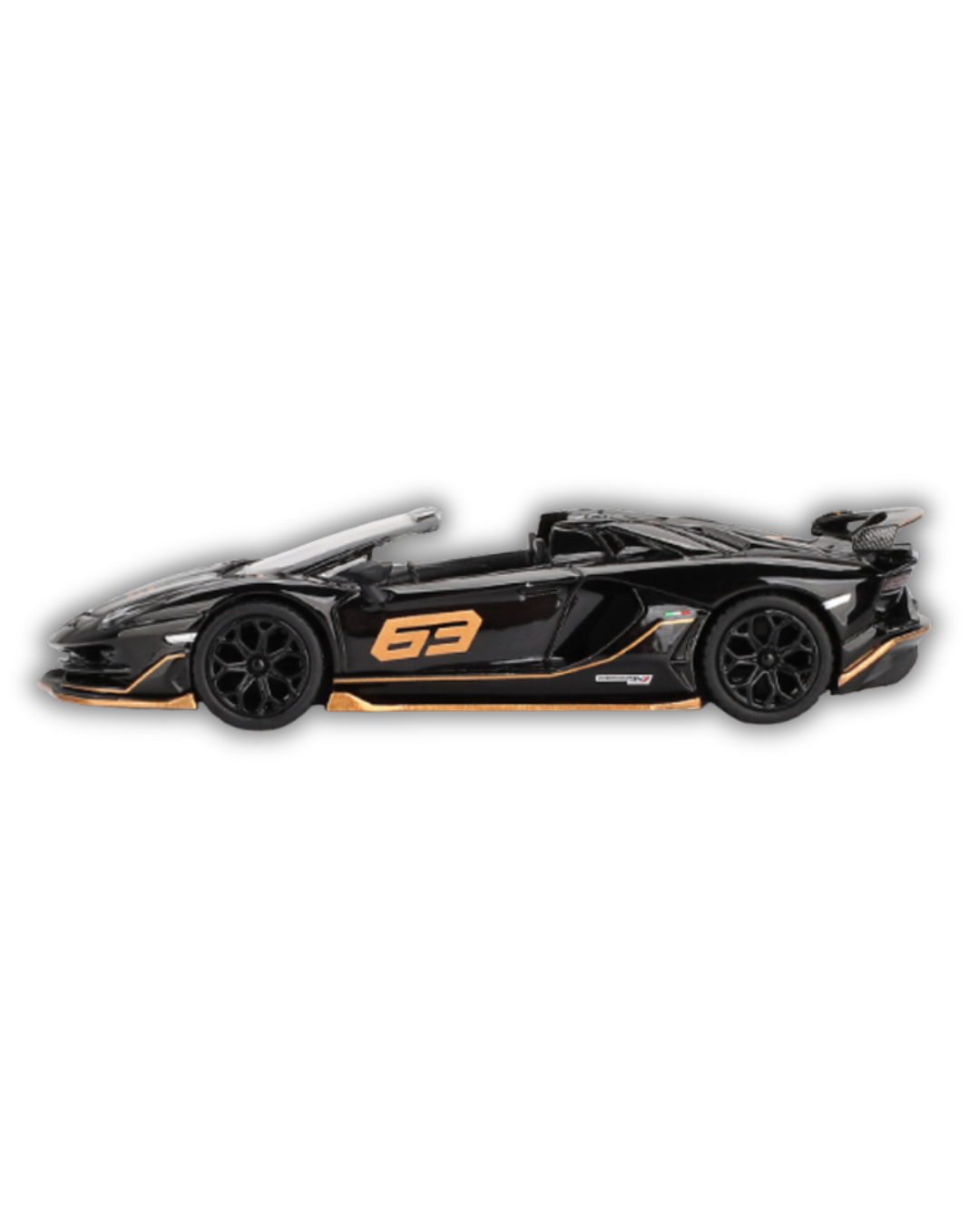 Mini GT - Lamborghini Aventador SVJ 63 Roadster Nero Aldebaran
